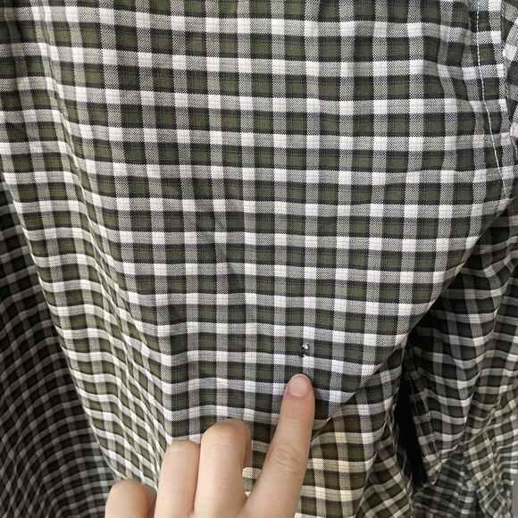 American Eagle Men’s Size Large Plaid Button Up Long Sleeve Shirt 100% Cotton‎ - Picture 11 of 11